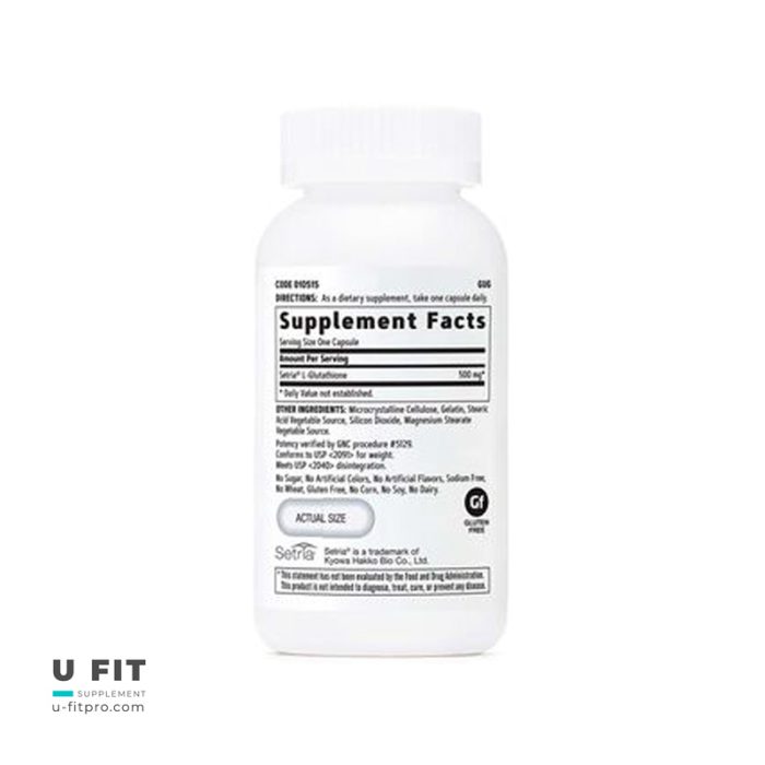 گلوتاتین جی ان سی 500 GNC Glutathione فروشگاه یوفیت u-fitpro