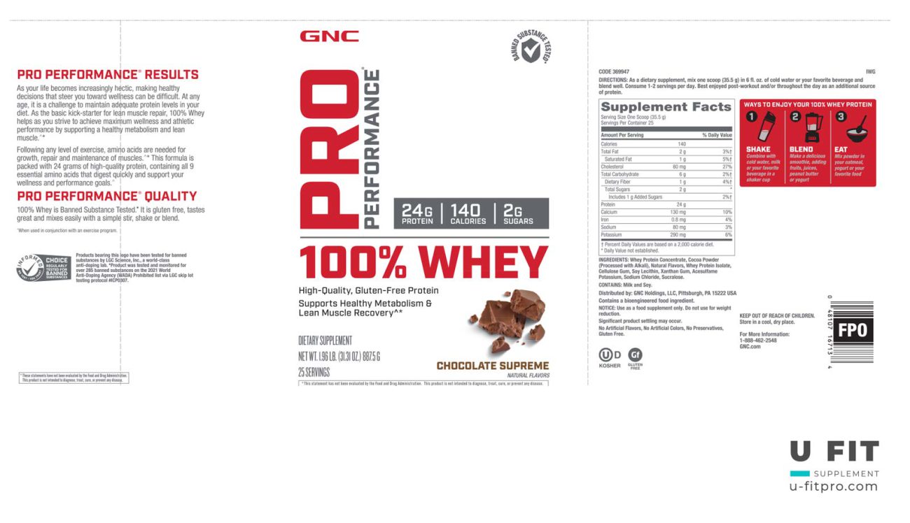 پروتیین وی 100% جی ان سی GNC PP WHEY PROTEIN 1 پروتیین وی 100% جی ان سی GNC PP WHEY PROTEIN فروشگاه یوفیت u-fitpro
