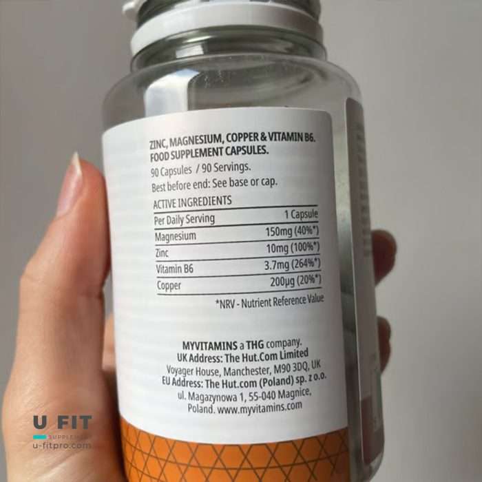 زینک و منیزیم مای ویتامینزZinc & Magnesium Myvitamins