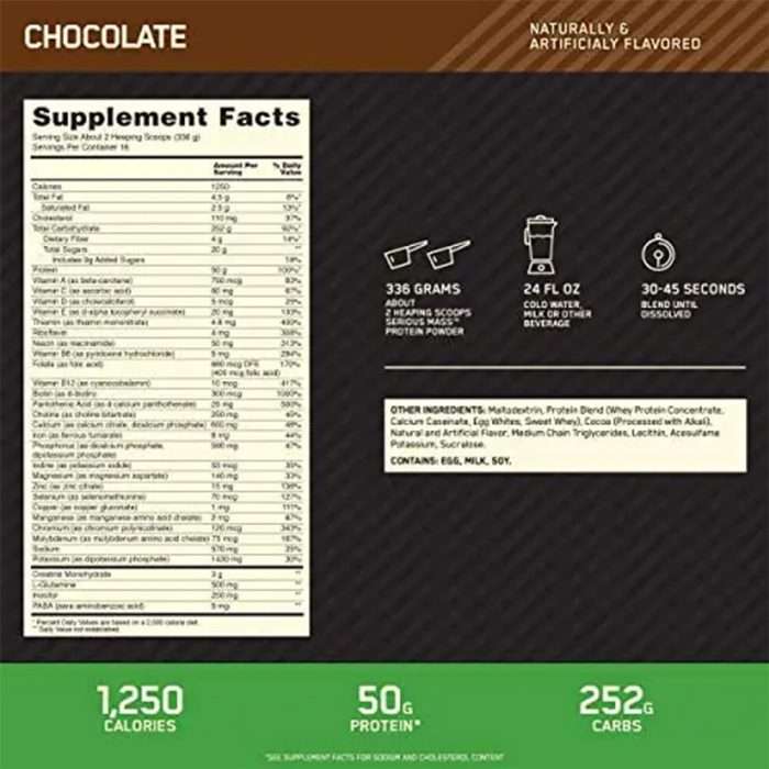 گینر سریوس مس اپتیموم نوتریشن | https://u-fitpro.com