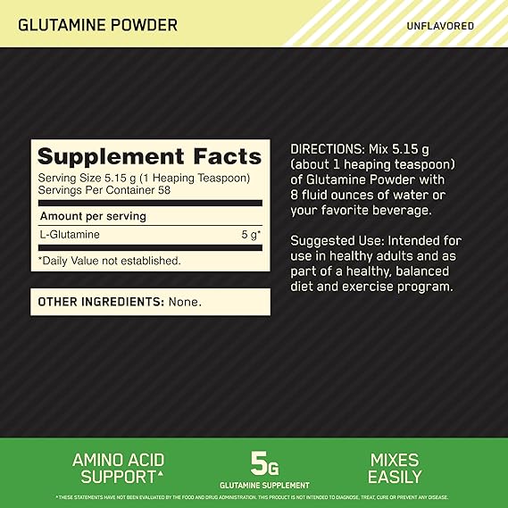 گلوتامین پودری اپتیموم نوتریشن Glutamine Powder Optimum Nutrition 1 71lsgHuV TL. AC SX569