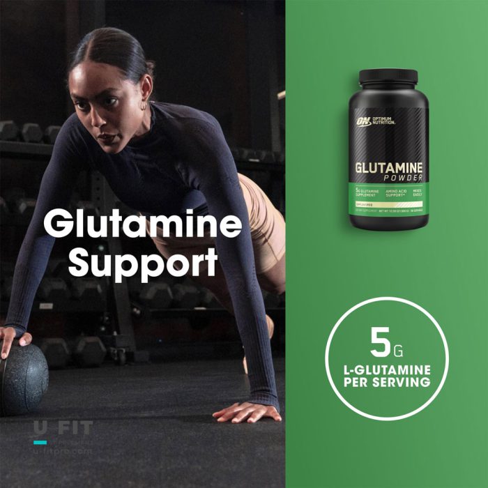 گلوتامین پودری اپتیموم نوتریشن Glutamine Powder Optimum Nutrition - Image 3