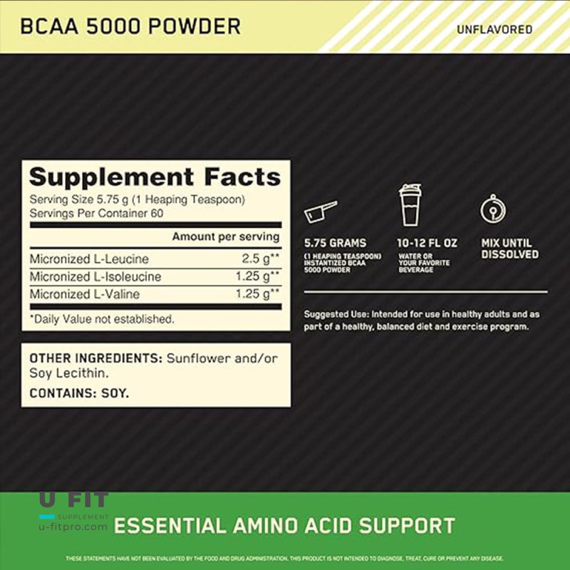 بی سی ای ای اینستانتایزد پودری اپتیموم نوتریشن BCAA Instantized 5000 Powder Optimum Nutrition 1 sssd