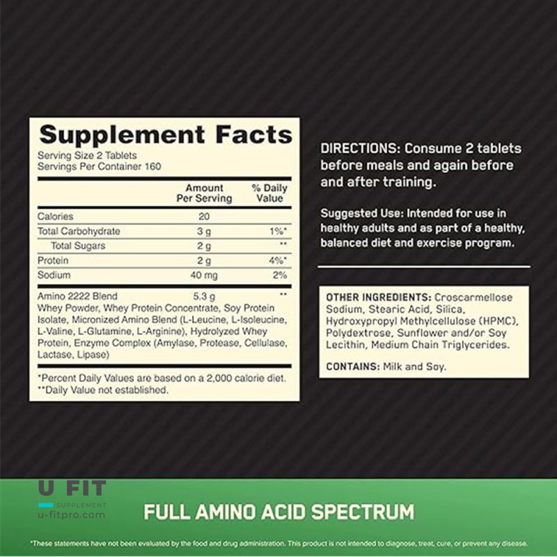 آمینو 2222 سوپریور اپتیموم نوتریشن Amino 2222 Superrior Optimum Nutrition 1 sssss