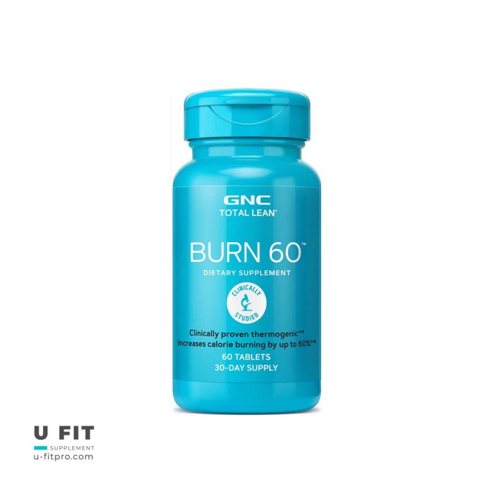 چربی سوز برن 60 توتال لین جی ان سی Burn 60 Total Leane GNC - Image 4