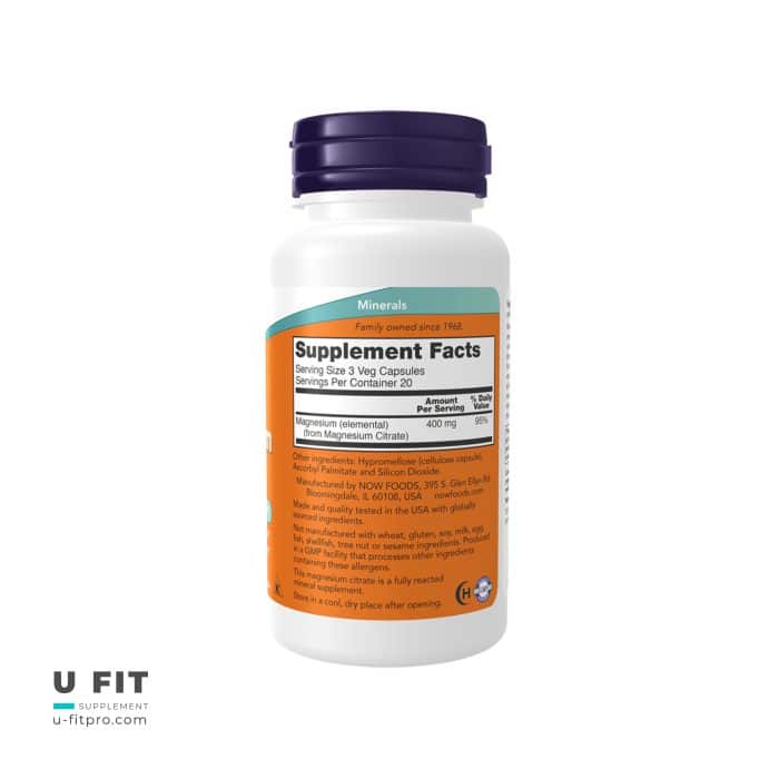 منیزیم سیترات ناوفودز | Magnesium Citrate Nowfoods - Image 2
