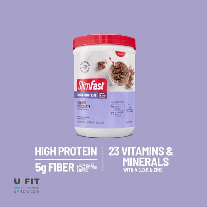 پودر اسلیم فست پروتئین بالا 12 سروینگ | SlimFast high protein - Image 4