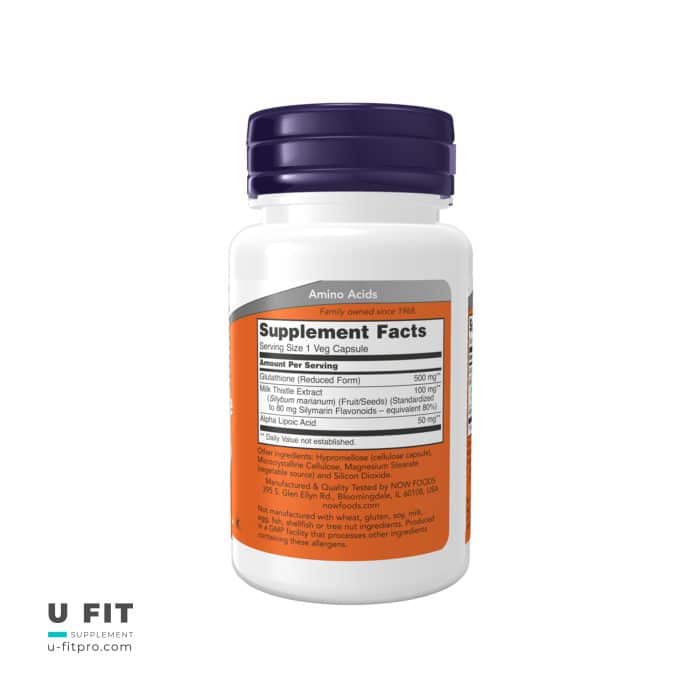 گلوتاتیون 500 میلی‌گرم ناوفودز | Glutathione 500 mg Nowfoods - Image 3