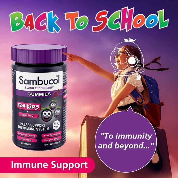 پاستیل تقویت ایمنی 4 تا 12 سال سامباکول | Sambucol Kids Immune Support Gummies - Image 6