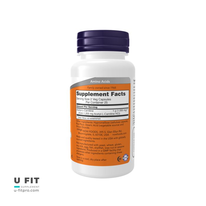 آكتيل ال كارنيتين ۵۰۰ ميليگرم ناوفودز | فروشگاه https://u-fitpro.com