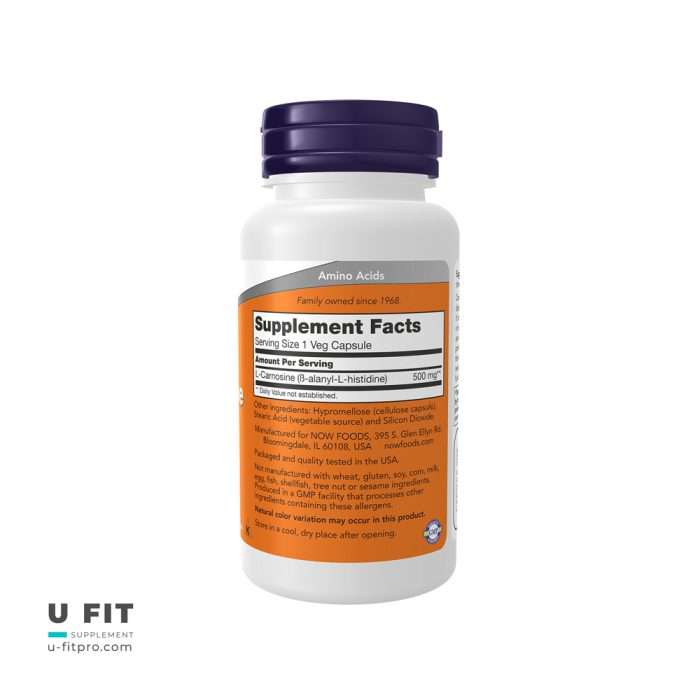 ال کارنوزین ۵۰۰ میلی‌گرم ناوفودز | فروشگاه https://u-fitpro.com