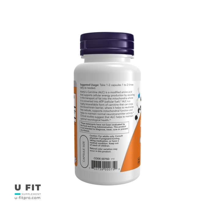 آكتيل ال كارنيتين ۵۰۰ ميليگرم ناوفودز | فروشگاه https://u-fitpro.com