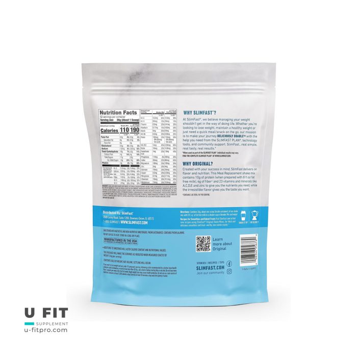 پودر جايگزين غذا اسليم فست 52 سروينگ | فروشگاه https://u-fitpro.com