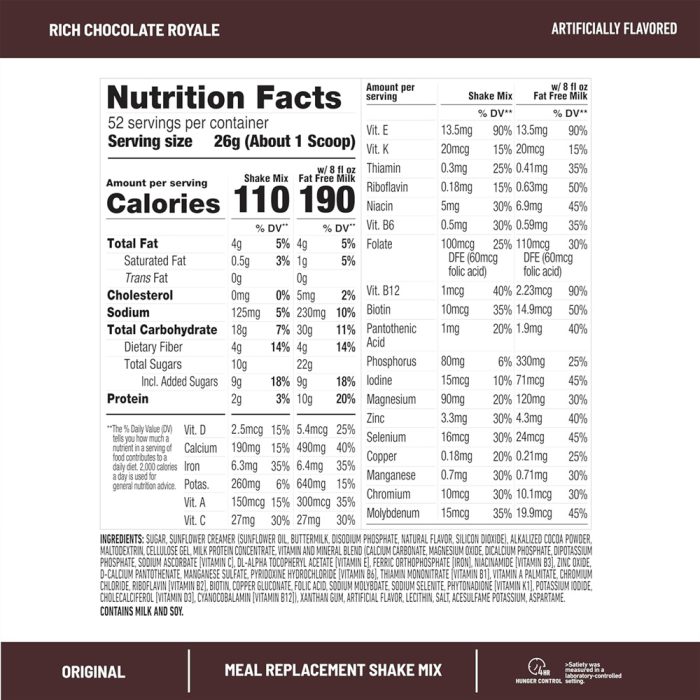 پودر جايگزين غذا اسليم فست 52 سروينگ | فروشگاه https://u-fitpro.com