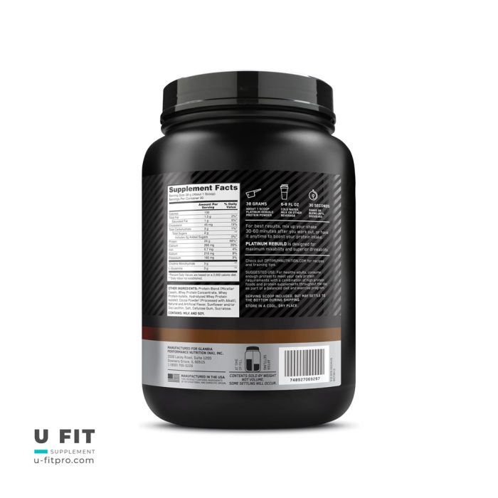 پروتئين ريكاورى پلاتينيوم ريبيلت اپتيموم نوتريشن | فروشگاه https://u-fitpro.com