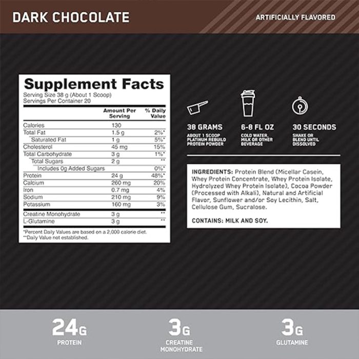 پروتئين ريكاورى پلاتينيوم ريبيلت اپتيموم نوتريشن | فروشگاه https://u-fitpro.com