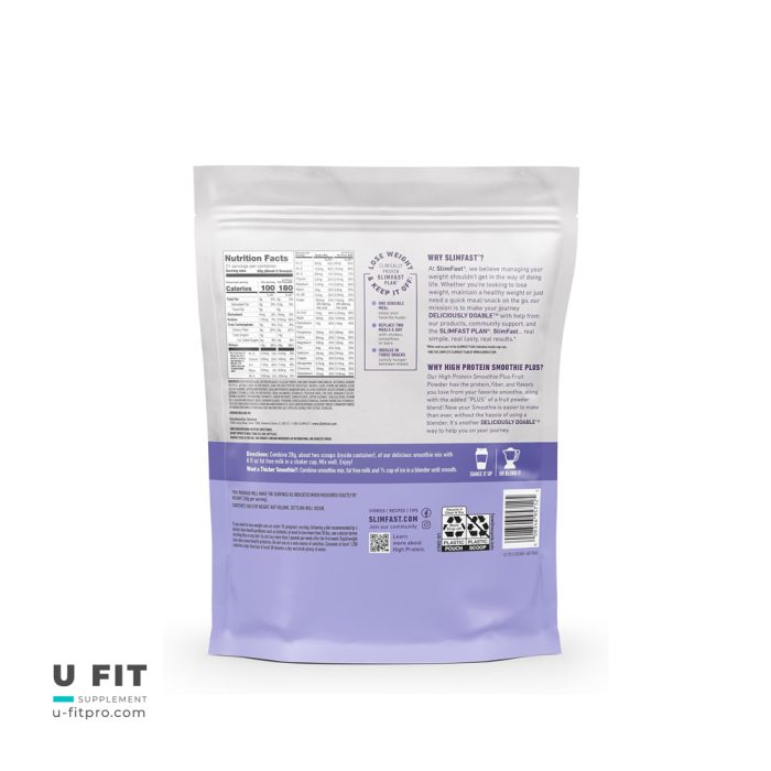 پودر جايگزين غذا اسليم فست پروتئين بالا ٢١ سروينگ | فروشگاه https://u-fitpro.com