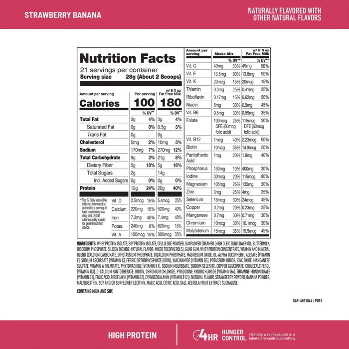 پودر جایگزین غذا اسليم فست پروتئين بالا ٢١ سروينگ | فروشگاه https://u-fitpro.com