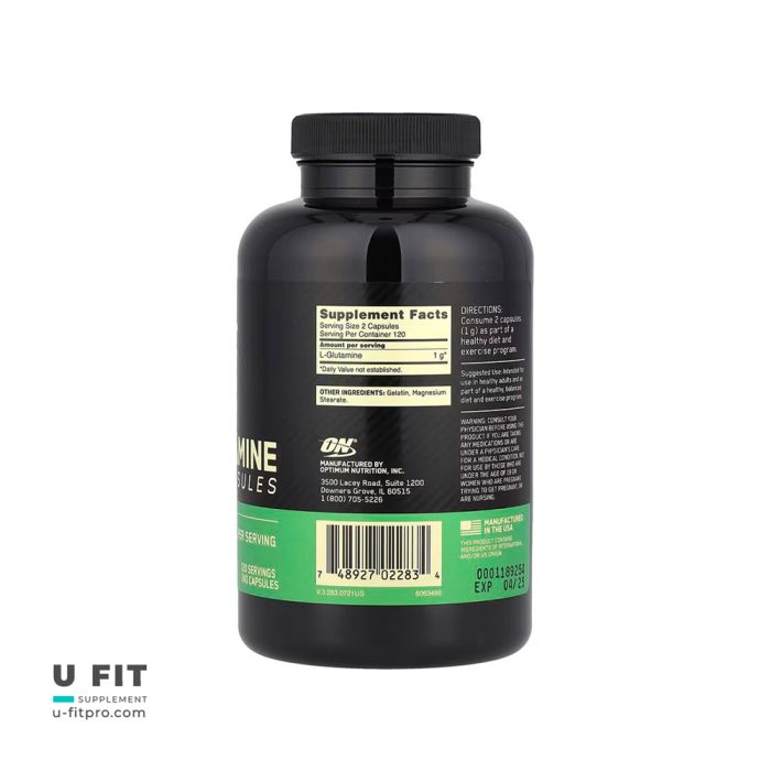 گلوتامین کپسولی اپتیموم نوتریشن | Glutamine Capsules Optimum Nutrition