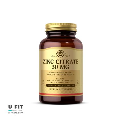 زینک سیترات 30 میلی‌گرم سولگار | فروشگاه https://u-fitpro.com