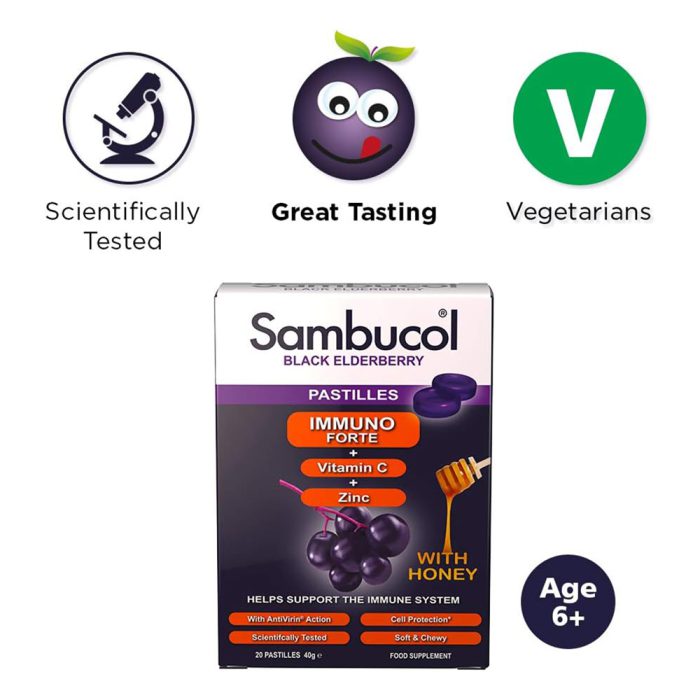 آبنبات ایمونو فورت تقویت ایمنی سامباکول | فروشگاه https://u-fitpro.com/