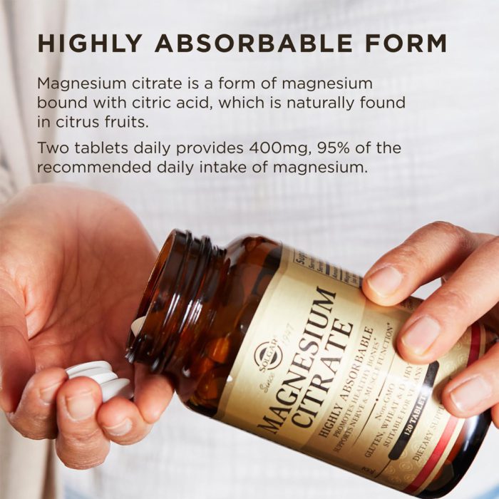 منیزیم سیترات سولگار | MAGNESIUM CITRATE SOLGAR