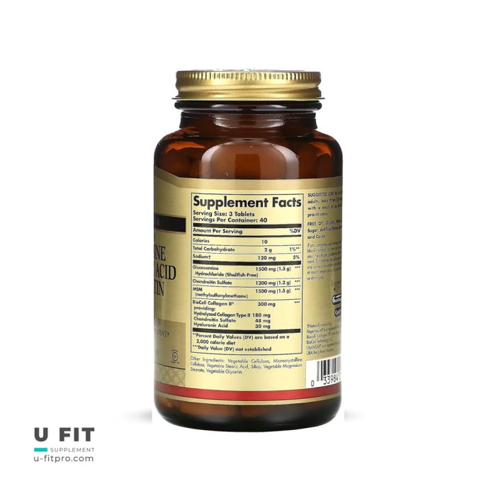 گلوکوزامین هیالورونیک اسید کندرویتین ام اس ام سولگار | فروشگاه https://u-fitpro.com