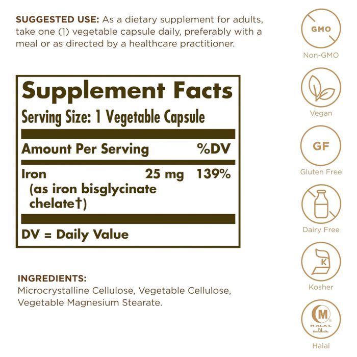 جنتل آیرون (آهن) 25 میلی گرم سولگار | فروشگاه https://u-fitpro.com