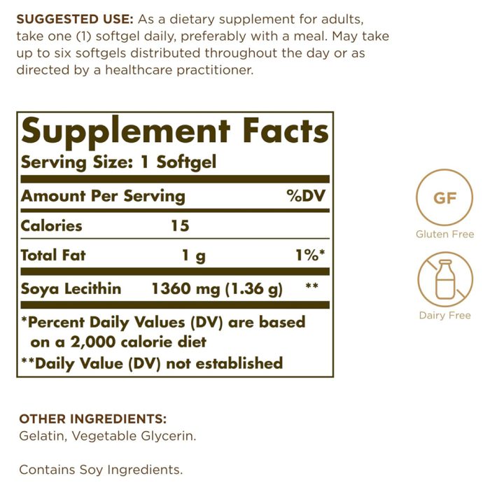 سویا لسیتین 1360 میلی گرم سولگار | فروشگاه https://u-fitpro.com