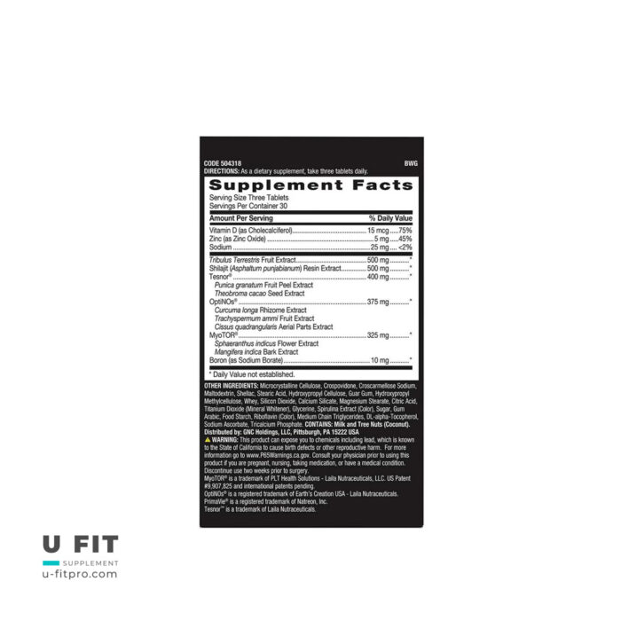 قرص تقویت تستوسترون دی تی اف | فروشگاه https://u-fitpro.com