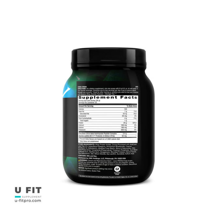 پروتئین وی داینامیک های تک بیوند راو جی ان سی | فروشگاه https://u-fitpro.com/