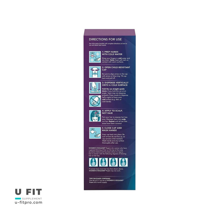 ماینوکسیدیل ۵٪ زنان روگین فومی | فروشگاه https://u-fitpro.com