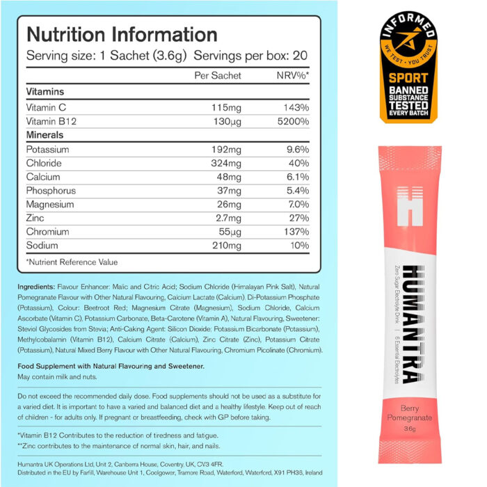 الکترولایت ساشه هیومنترا | Humantra Hydration Packets - Image 12