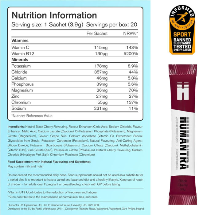 الکترولایت ساشه هیومنترا | Humantra Hydration Packets - Image 21