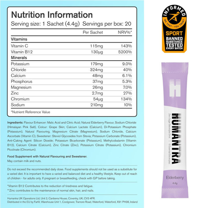 الکترولایت ساشه هیومنترا | Humantra Hydration Packets - Image 23
