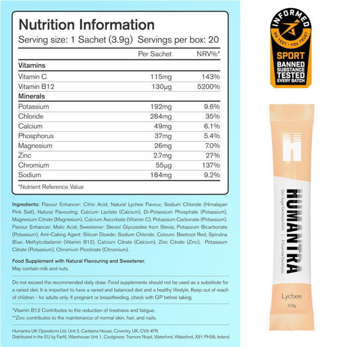 الکترولایت ساشه هیومنترا | Humantra Hydration Packets - Image 33