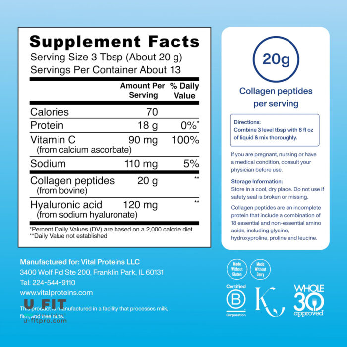 کلاژن پپتاید ادونس پودر ٢٦٥ گرم | فروشگاه https://u-fitpro.com