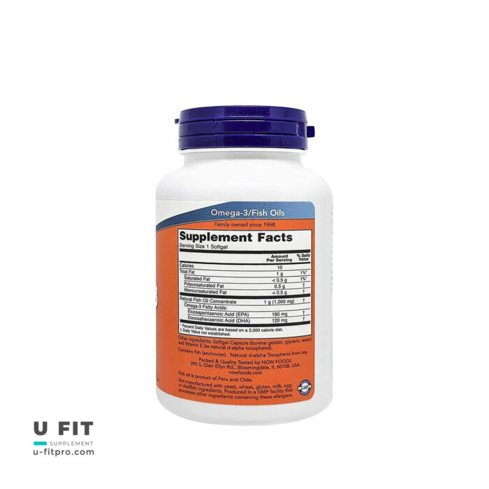 امگا ۳ فیش اویل ۱۰۰۰ میلی‌گرم ناو فودز | فروشگاه https://u-fitpro.com/