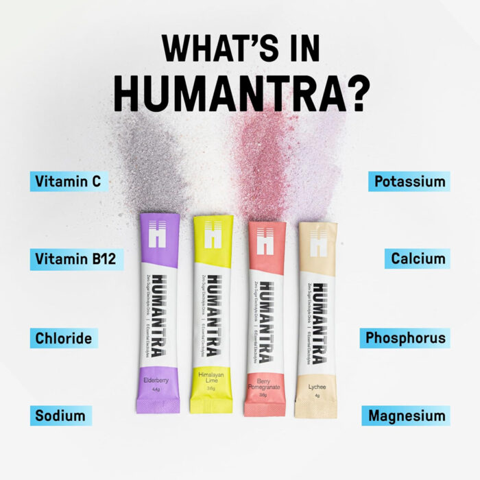 الکترولایت ساشه هیومنترا | Humantra Hydration Packets - Image 3