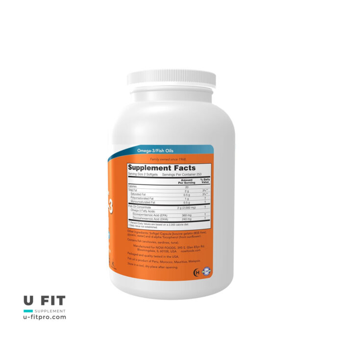 امگا ۳ فیش اویل ۱۰۰۰ میلی‌گرم ناو فودز | فروشگاه https://u-fitpro.com/