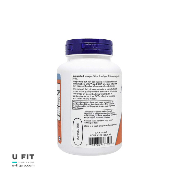 امگا ۳ فیش اویل ۱۰۰۰ میلی‌گرم ناو فودز | فروشگاه https://u-fitpro.com/