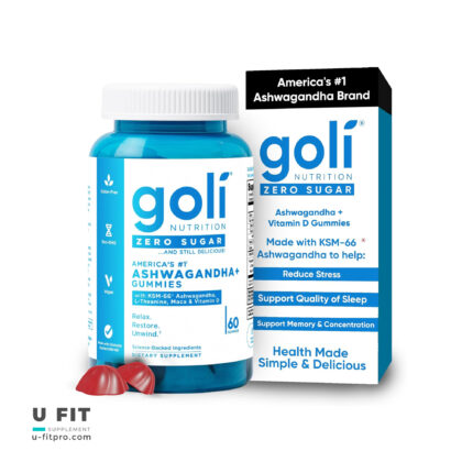 پاستیل اشواگاندا و ویتامین D زیرو بدون قند گلی | فروشگاه https://u-fitpro.com/