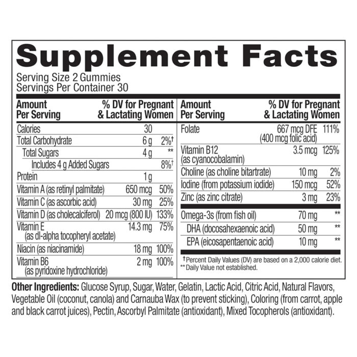 پاستيل مولتى ويتامين پرناتال اولى | فروشگاه https://u-fitpro.com/