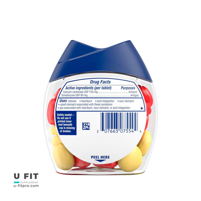 قرص جويدنى تامز آنتى اسيد ٧٥٠ ميليگرم | فروشگاه https://u-fitpro.com/