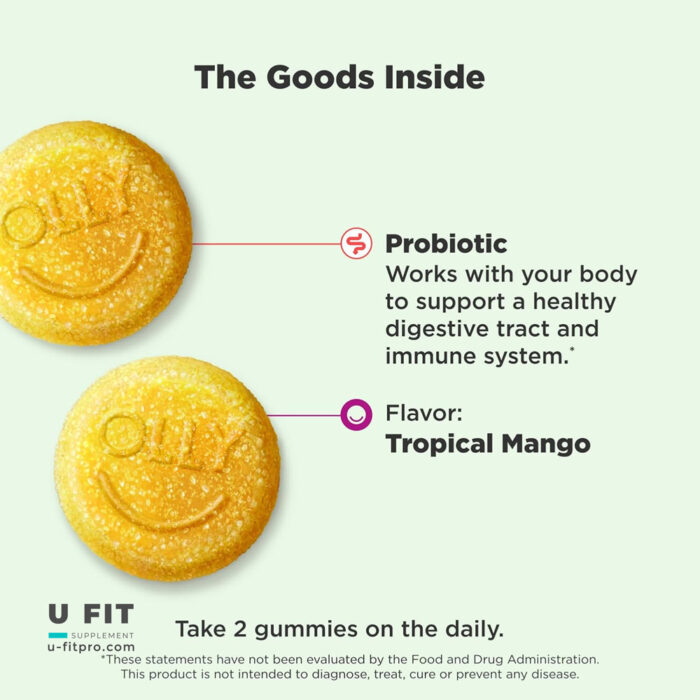 پاستیل پروبیوتیک 1 بیليون اولی | فروشگاه https://u-fitpro.com/