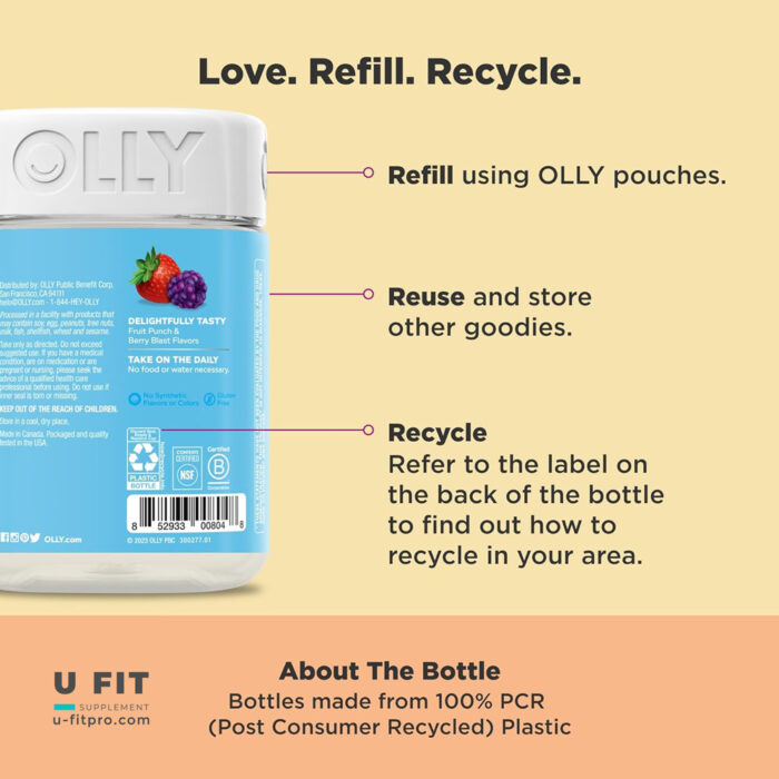 پاستيل مولتى ويتامين و پروبیوتیک کودک اولى | فروشگاه https://u-fitpro.com/