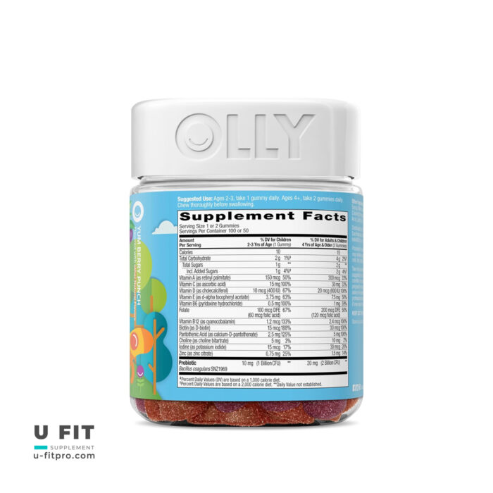 پاستيل مولتى ويتامين و پروبیوتیک کودک اولى | فروشگاه https://u-fitpro.com/