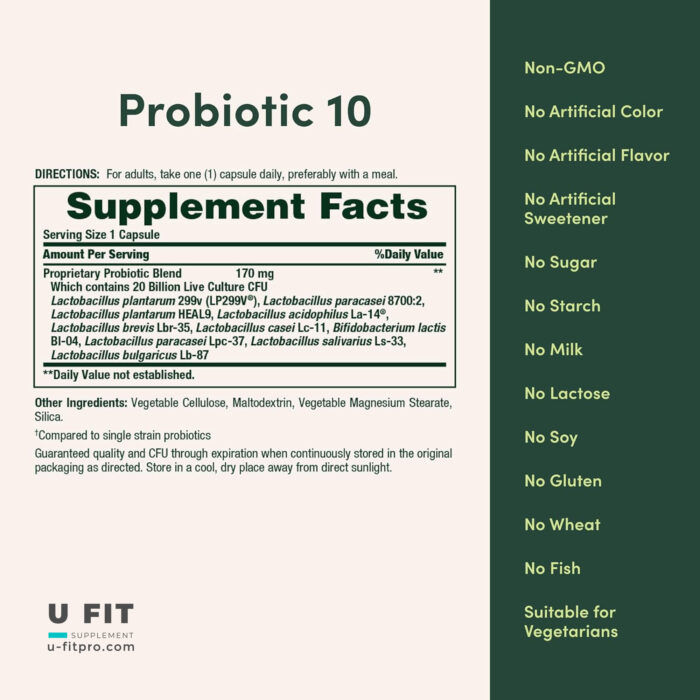 پروبيوتيك ٢٠ بيليون نيچر بونتى | فروشگاه https://u-fitpro.com/