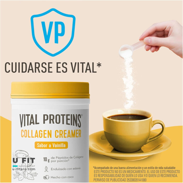 کلاژن پپتاید ویتال كرمى وانيل پودر 300 گرم | فروشگاه https://u-fitpro.com/