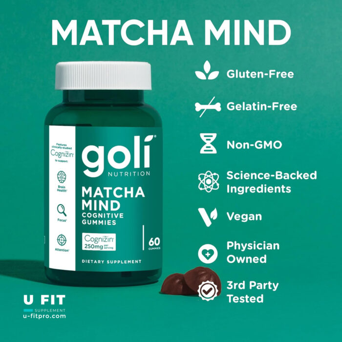 پاستیل وگان ماتچا و مکمل سلامت مغز گلی | فروشگاه https://u-fitpro.com/